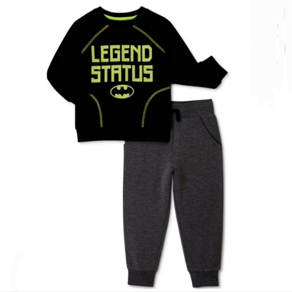 Batman Black and Green Kids Matching Set